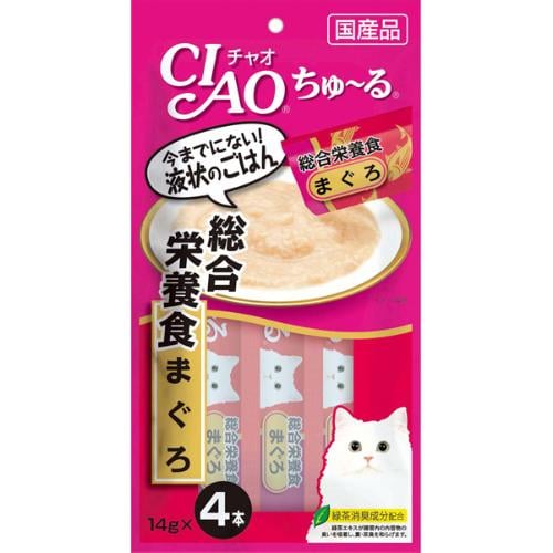 チャオ ちゅ～る 総合栄養食 まぐろ 14g×4本 ［ちゅーる］
