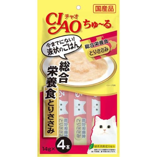 チャオ ちゅ～る 総合栄養食 とりささみ 14g×4本 ［ちゅーる］