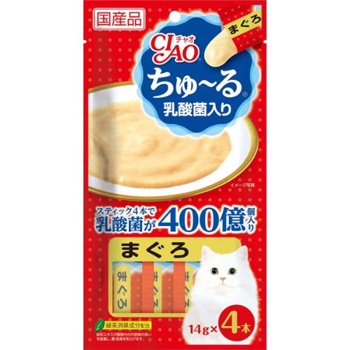 チャオ ちゅ～る 乳酸菌入り まぐろ 14g×4本 ［ちゅーる］