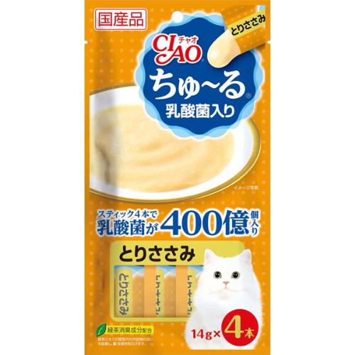 チャオ ちゅ～る 乳酸菌入り とりささみ 14g×4本 ［ちゅーる］