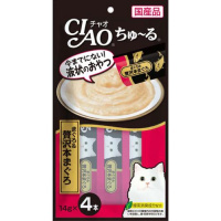 チャオ ちゅ～る まぐろ＆贅沢本まぐろ 14g×4本 ［ちゅーる］