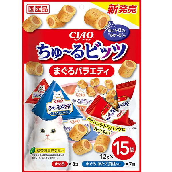 チャオ ちゅ～るビッツ まぐろバラエティ 12g×15袋  ［ちゅーる］