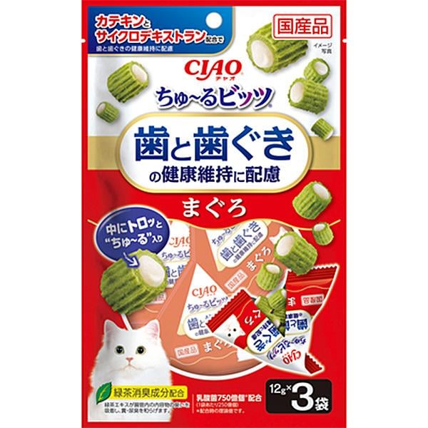 チャオ ちゅ～るビッツ 歯と歯ぐきの健康維持に配慮 12g×3袋