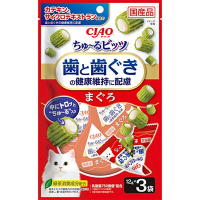 チャオ ちゅ～るビッツ 歯と歯ぐきの健康維持に配慮 まぐろ 12g×3袋 ［ちゅーる］