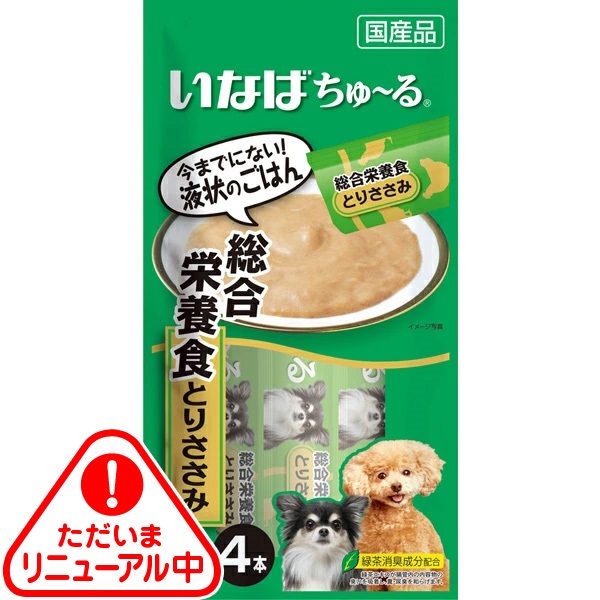 いなば 犬用ちゅ～る 総合栄養食 とりささみ 14g×4本