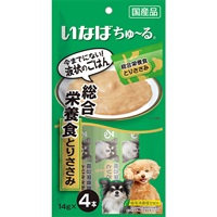 いなば 犬用ちゅ～る 総合栄養食 とりささみ 14g×4本［ちゅーる］