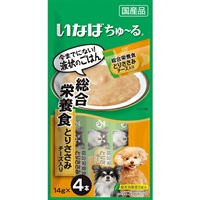 いなば 犬用ちゅ～る 総合栄養食 とりささみ チーズ入り 14g×4本［ちゅーる］