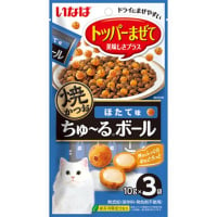 いなば トッパーまぜて 焼かつお ちゅ～るボール ほたて味  10g×3袋 ［ちゅーる］