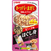 いなば トッパーまぜて 焼ささみほぐし身 ビーフ味 14g