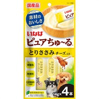 いなば ピュアちゅ～る とりささみ チーズ入り 14g×4本 ［ちゅーる］
