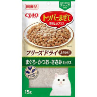 チャオ トッパーまぜて フリーズドライふりかけ まぐろ・かつお・ささみミックス 15g