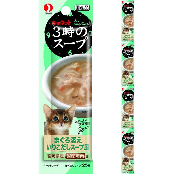 贅沢でおいしいスープ、国内産の若鶏正肉を使用【保証分析値】粗たんぱく質：5.4％以上、粗脂肪：0.3％以上、粗繊維：0.5％以下、粗灰分：1.6％以下、水分：91.0％以下【代謝エネルギー】15kca