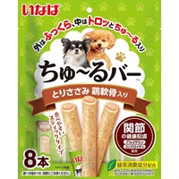 いなば ちゅ～るバー とりささみ 鶏軟骨入り 関節の健康配慮 8本［ちゅーる］