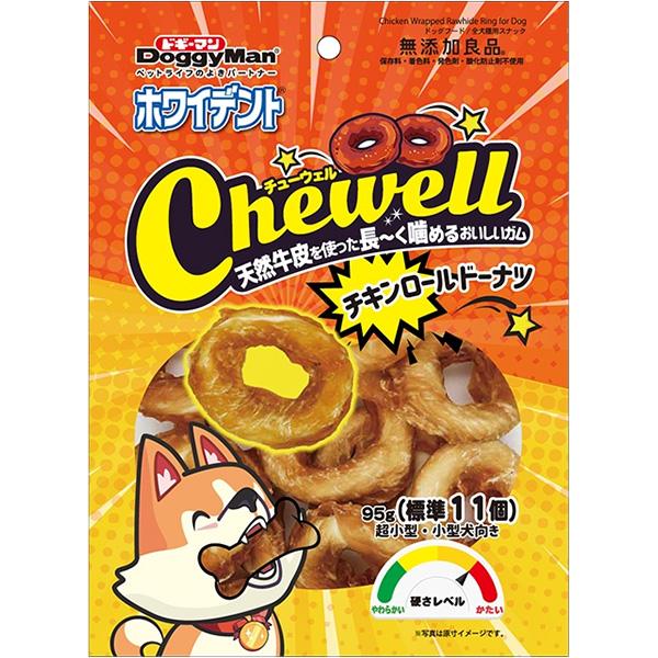 ホワイデント Chewell チキンロールドーナツ 95g（標準11個）