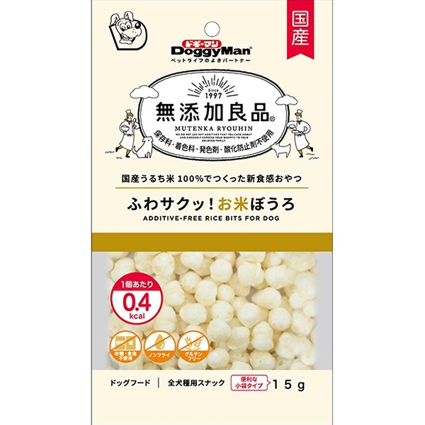 無添加良品 ふわサクッ！お米ぼうろ 15g