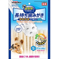 ホワイデント 長持ち歯みがき やわらかギザ棒ガム S 21本