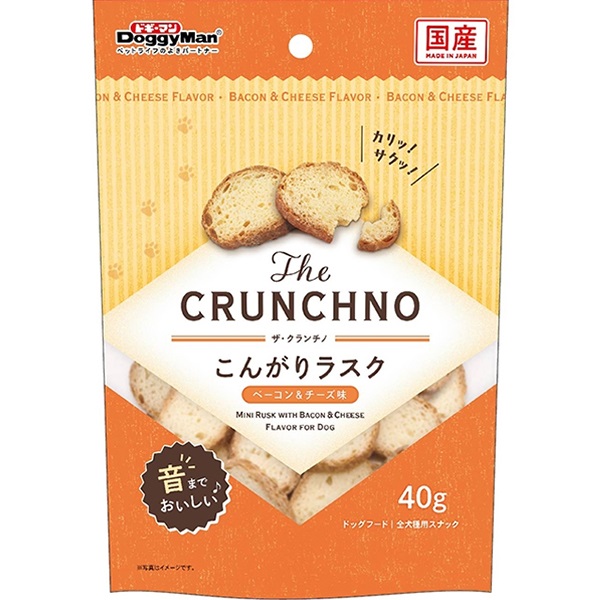 The CRUNCHNO こんがりラスク ベーコンチーズ味 40g