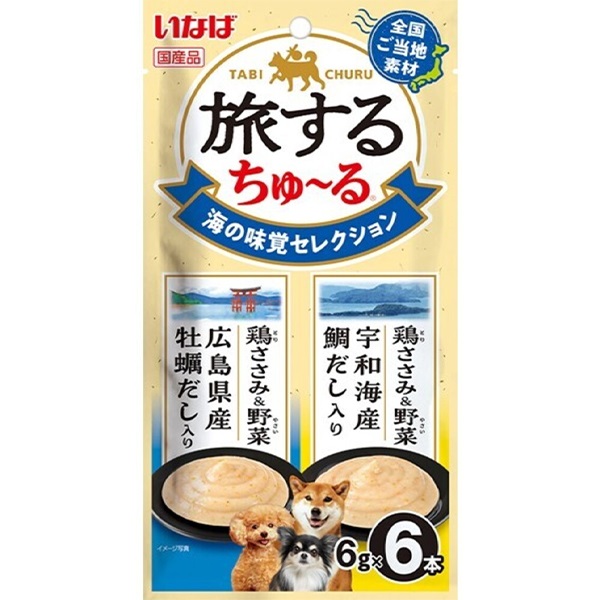 いなば 旅するちゅ～る 海の味覚セレクション 6g×6本 ［ちゅーる］