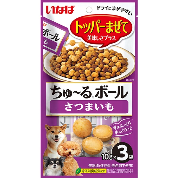 いなば ちゅ～るボール さつまいも 10g×3袋［ちゅーる］