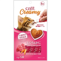 Catit Creamy まぐろ＆かに 15g×5本