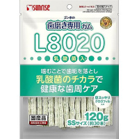 ゴン太の歯磨き専用ガム L8020乳酸菌入り クロロフィル入り SSサイズ 120g（約30本）