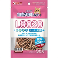 ニャン太の歯磨き専用おやつ L8020乳酸菌入り ジャーキー低脂肪 まぐろ味 30g