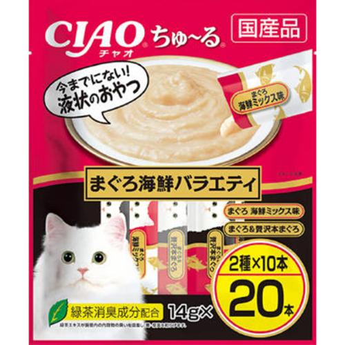 チャオ ちゅ～る まぐろ海鮮バラエティ 14g×20本 ［ちゅーる］