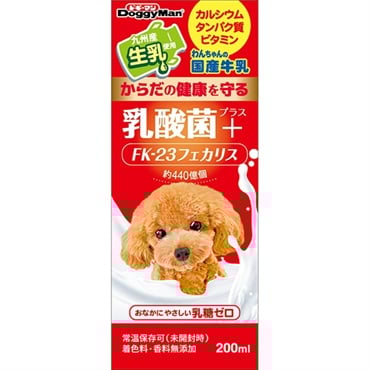 わんちゃんの国産牛乳 乳酸菌プラス 200ml