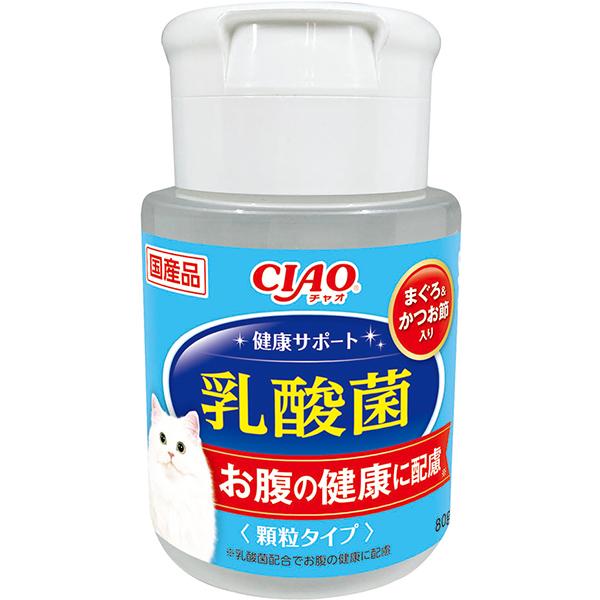 チャオ 猫用 健康サポートボトル 乳酸菌 まぐろ＆かつお節入り 80g