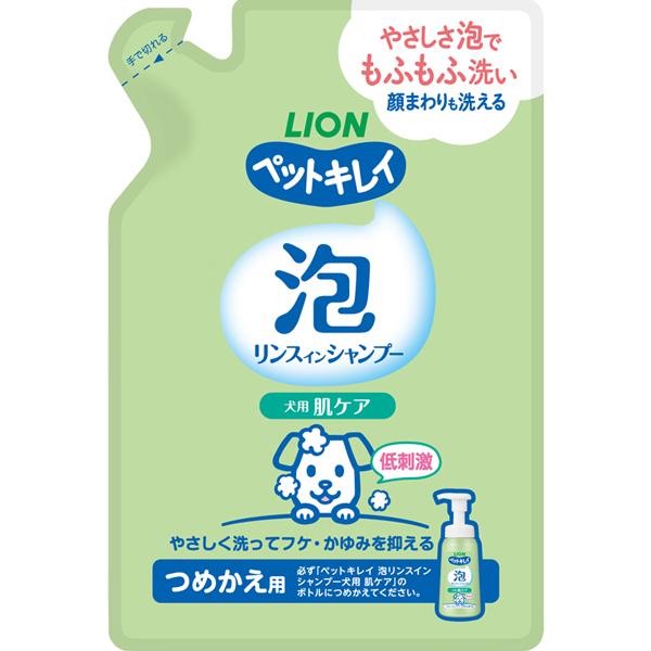 ペットキレイ 泡リンスインシャンプー 犬用 肌ケア つめかえ用 180ml