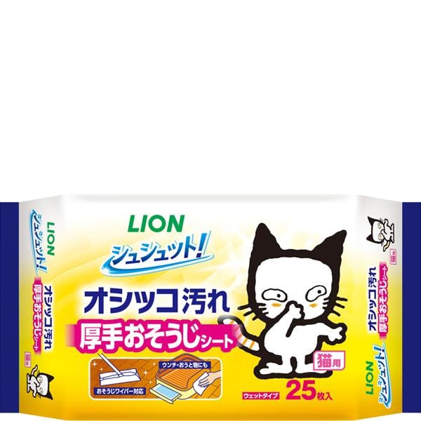 シュシュット！厚手おそうじシート 猫用 25枚