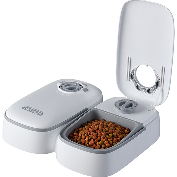 ペット自動給餌器 わんにゃんぐるめ CD-300 グレー