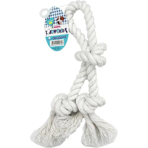 OYSele デンタルトーイ ロングロープ ホワイト Φ1.0×60cm