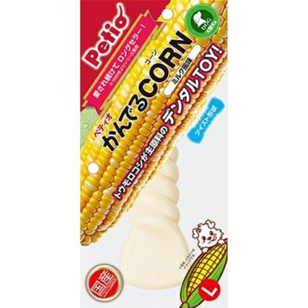 ペティオ かんでるCORN ツイスト ミルク風味 L