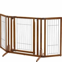 木製おくだけドア付ペットゲートH レギュラー ブラウン
