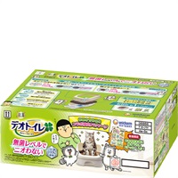 【あす宅】デオトイレ ハーフカバー 本体セット ナチュラルアイボリー まめきちまめこコラボ限定パッケージ