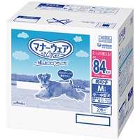 【なくなり次第終了】【あす宅】マナーウェア 男の子用 小～中型犬用 Mサイズ トラッドテイスト 84枚（42枚×2袋入り）