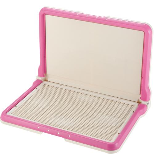 しつけ用ステップ L型トレー ワイド ピンク