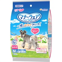 【あす宅】マナーウェア 女の子用 小～中型犬用 Mサイズ 4種のデザインパック 4枚