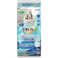【なくなり次第終了】【あす宅】デオトイレ ふんわり香る消臭・抗菌シート アクアリリーの香り 20枚