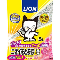 【あす宅】ニオイをとる砂 フローラルソープの香り 5L