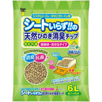 シートいらずの天然ひのき消臭チップ ひのきオイルプラス 6L