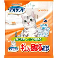 デオサンド ギュッと固まる紙砂 5L