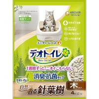 【あす宅】デオトイレ 消臭・抗菌チップ 自然が香る針葉樹 木タイプ 4L