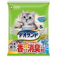 【あす宅】デオサンド オシッコのあとに香りで消臭する砂 ナチュラルソープの香り 5L