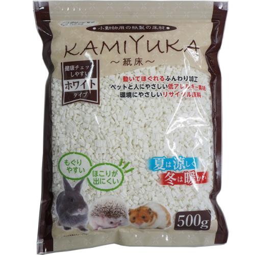 クリーンモフ 小動物用の紙製の床材 KAMIYUKA ～紙床～ ホワイトタイプ 500g