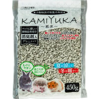 クリーンモフ 小動物用の紙製の床材 KAMIYUKA ～紙床～ 消臭剤入り 450g