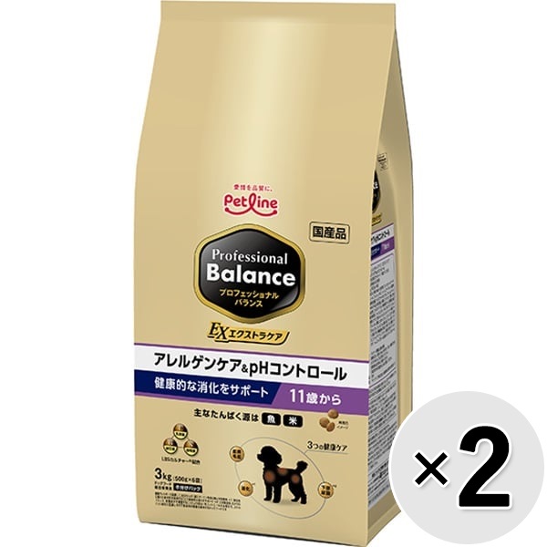 【セット販売】プロフェッショナル・バランス エクストラケア アレルゲンケア＆pHコントロール 健康的な消化をサポート 11歳から 3kg（500g×6袋）×2コ