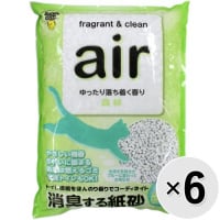 【ケース販売】消臭する紙砂 air 森林 6.5L×6コ