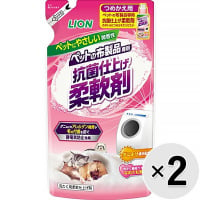 【セット販売】ペットの布製品専用 抗菌仕上げ柔軟剤 つめかえ用 300g×2コ